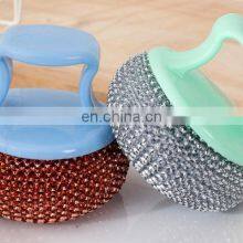 Cleaning Tool Stainless Steel Wool Sponge Soap Pad Scrubber for Cleaning Dishes thumbnail-3
