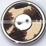 Cotton Cloth Inlay Two Hole Military Series Button thumbnail-1
