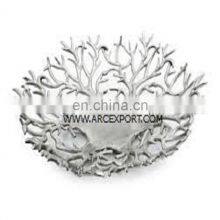 Oval Shape White & Gold Edge Bowl thumbnail-2