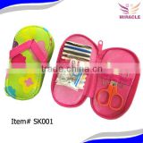 Shoe design pouch sewing kit sewing set sewing manicure set