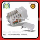 RJ45 8P8C CAT.5E UTP 90 Degree Module 110 IDC