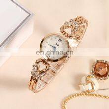 JW 8312 Lady's Quartz Analog Charm Diamond Stainless Steel Strap Elegance Bling Lady Watch thumbnail-3