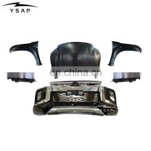 High quality auto parts accessories facelift body kit bumper head lamp grille for 16-19 Pajero Sport upgrade to 2020 kit Montero