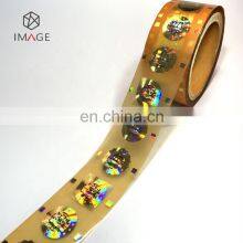 Gold Metalized Hologram Hot Stamping Foil for PVC Card thumbnail-1