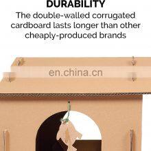 Custom Indoor Corrugated Paper Scratcher Toy Cat Cardboard House thumbnail-3
