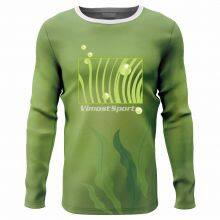 round neck style custom fishing shirts with sublimation printing