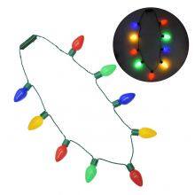 Hot Sales Flashing 9 Lights Light Up Bulb Necklaces for Theme Party thumbnail-2