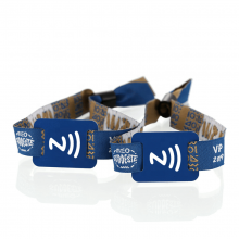 New Style Funny Woven NFC Bracelet Reusable Logo Custom RFID Fabric Wristbands for Concert/Gym/Events/Payment thumbnail-3