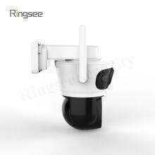 Ringsee Dual Lens 4MP AOV Outdoor CCTV PTZ Camera AI Auto Tracking Network Solar Camera Remote Smart Camera With Two Way Audio thumbnail-3