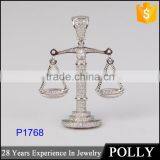 2015 Hot Sales Cross Libra Pendant Necklace 925 Silver thumbnail-2