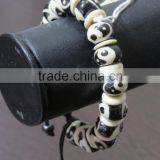 Hand Carved Stretch Bracelet Buddhist Stone Lock Band thumbnail-1