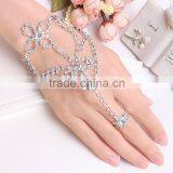 Unique Design Women Sexy Finger Top Grade Crystal Indian Ring Bracelet thumbnail-2