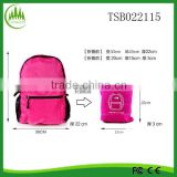 China supplier new design easy to carry shoulder bag lightweight travel folding backpack