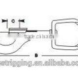 Rigging Nickel Plated Galvanized Bolt Snaps Round Eye,Solid Brass Fixed Eye Bolt Snap Hooks For Handbag for Carabiner thumbnail-3