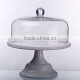 Glass Cake Stand with Dome