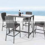 Rattan Outdoor Steel High Bar Table (DH-9551) thumbnail-1