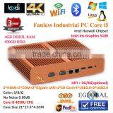 Mini Intel pc With Intel Core i5 4258U 2.4Ghz Onboard SIM Card Slot 4G RAM 500G HDD Mini PC Fanless