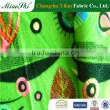 Striped Velour Upholstery Fabric With Foiling