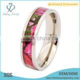 Bright-coloured Titanium Camouflage Wedding Rings thumbnail-2