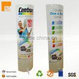 flooring advertising cardboard totem display stand