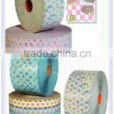 Raw Material For Baby Diaper,frontal Tape, Side Tape, Backsheet PE Film or Breathable Cloth-like FilmElastic Waist thumbnail-1