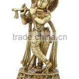 Standing Krishna With Flute 10"