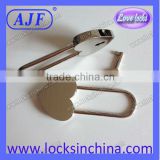 AJF Silver zinc alloy Padlock- Long shackle