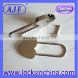 AJF Silver Zinc Alloy Padlock- Long Shackle
