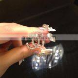 925 Pure Silver Ring With Platinum Plated Ring for Women Fits in European Style thumbnail-3
