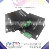 1ch video 1 bidi audio fiber converters