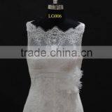 2016 New French Lace Small A-line Wedding Dress With Hand-made Flower thumbnail-2