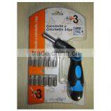 13pcs Foldable Ratchet Screwdriver Set