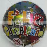 wholesale spanish happy birthday balloon supplies 18 inch made in china