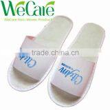 Cheap Disposable Non Woven Indoor Hotel Slippers With Logo Printed thumbnail-1
