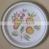 New Designed Colorful Round Custom Print Melamine Plates (PL-010)