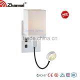 Square Fabric Modern E14+LED Wall Lamp,bedside Lamp thumbnail-2