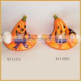 ceramic mini pumpkin tealight holder for halloween decoration
