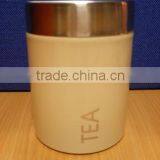 Ceramic Kitchen Canisters With Wood Lid thumbnail-1