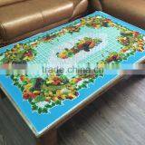 the Latest Design 2015 Moasic Gold Wedding Tablecloth thumbnail-1