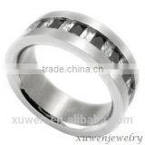 Black CZ Stainless Steel Men Fashion Rings for Men Supplier's Choice