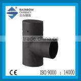 CE carbon steel single wall cast iron wood chimney 90 degree tee