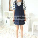 Short Sleeve Sexy Jean Blue Printed Women Bandage Dress thumbnail-3
