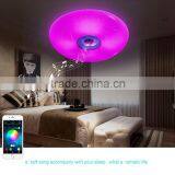 Smart Phone Control Led Ceiling Light Music Smart Ceiling Lamp Bluetooth Speaker Music Light Supplier's Choice thumbnail-2
