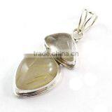 Rutilated Quartz Jewellery 925 Silver Pendant Authentic Gemstone Jewelry Wholesaler thumbnail-1