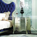 Solid Wood New Classical Furniture Used Bedroom Set Double Bed Bedside Table Wardrobe Dressing Table Bench Royal Chair Commode thumbnail-2