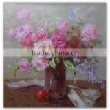 ROYIART Stock flower oil painting on canvas very good price #0066