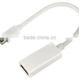 30cm mini displayport white color male to femaleHDMI Adapter cabletolink