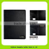 High Quality Eco Friendly Hard Cover Leather a4 Conference Folder Black thumbnail-1