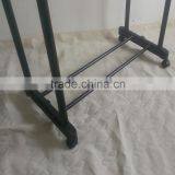 Customized Stackable Double Pole Iron Cloth Display Rack for Store thumbnail-2