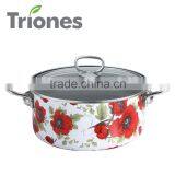 Carbon Steel Non Stick Porcelain Enamel Saucepan